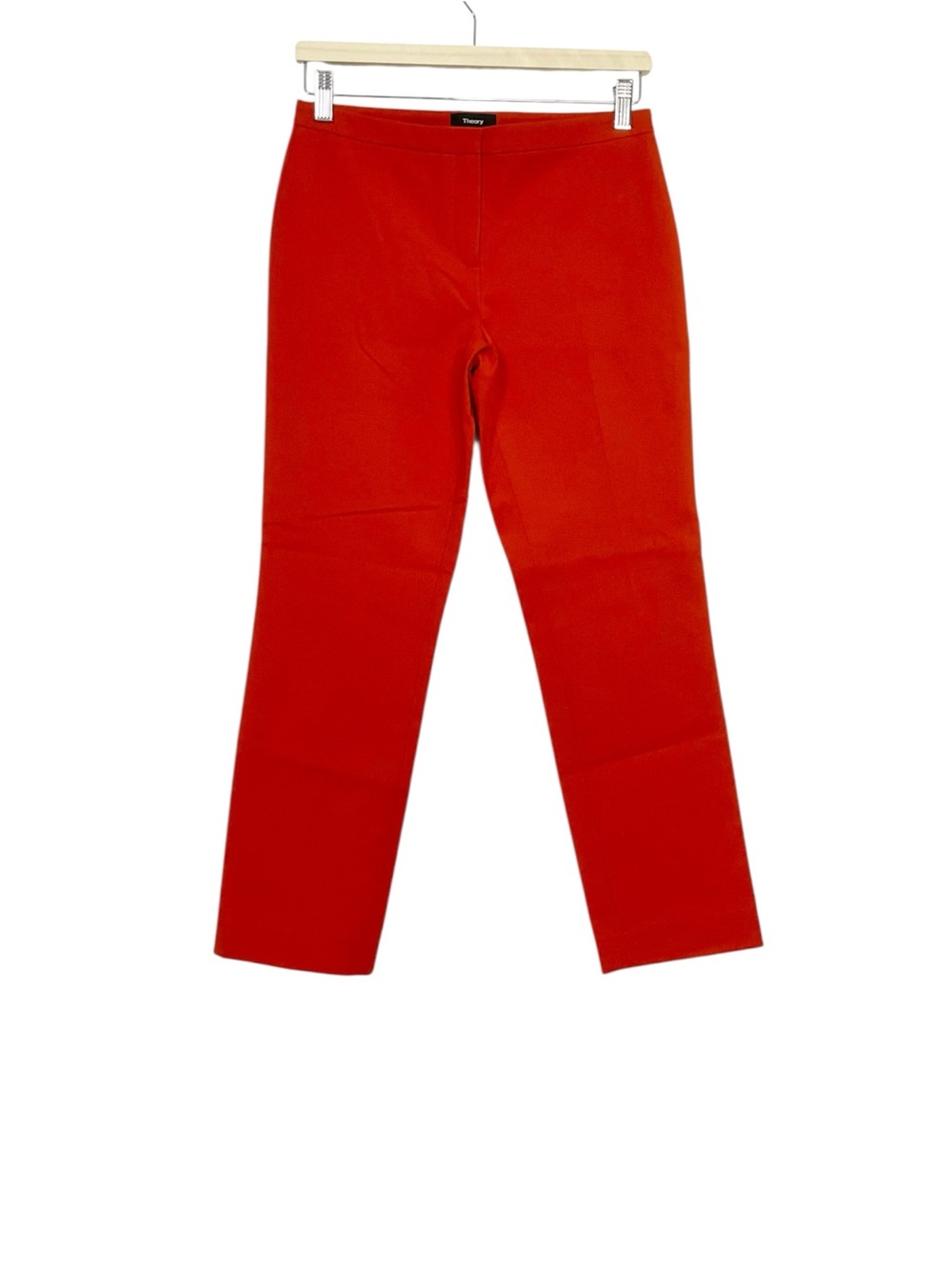 Theory Classic Skinny Pant Fire Opal Double Stretch Size 0
